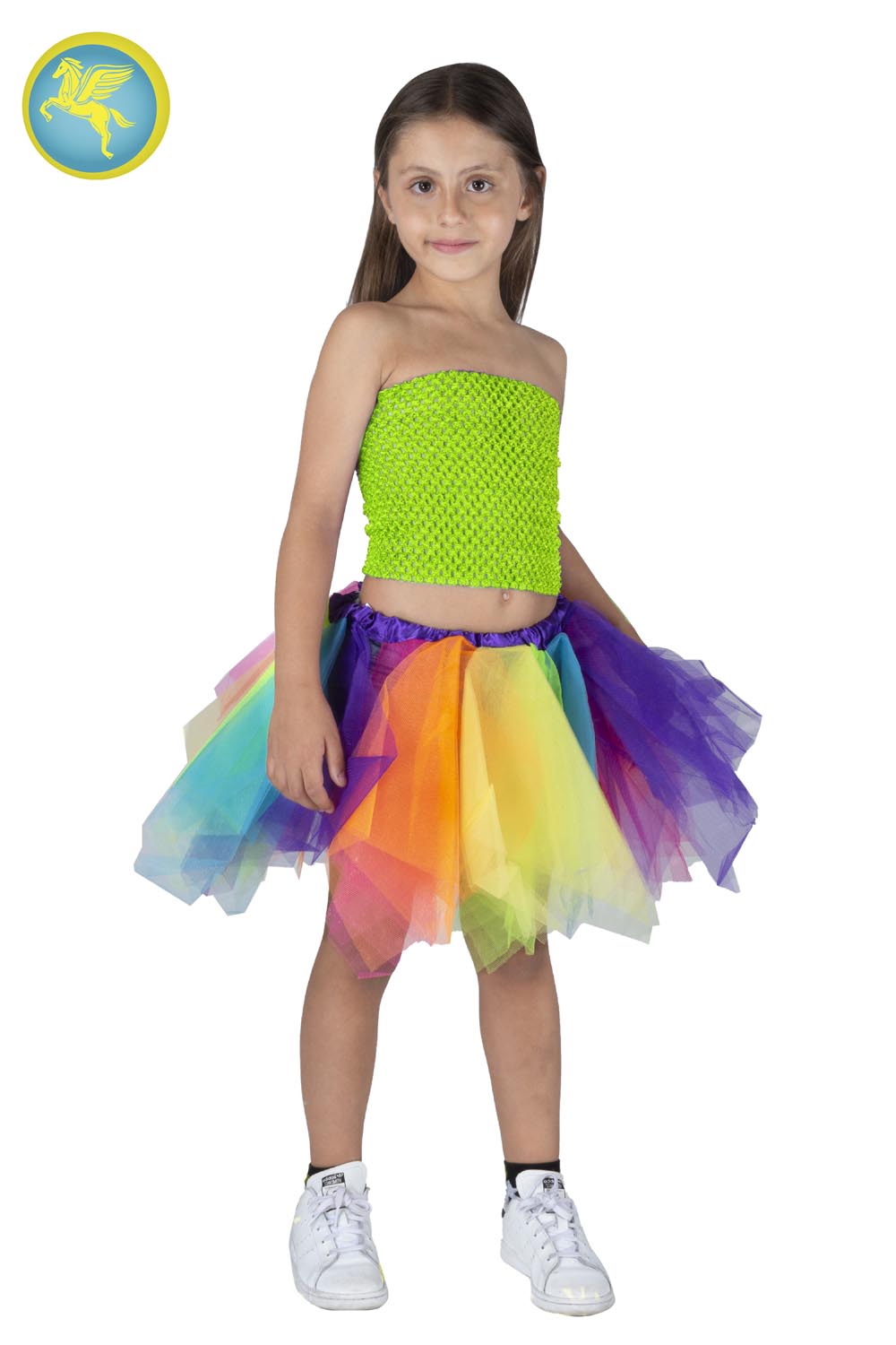 TOP ELASTICO TINTA UNITA VERDE MELA